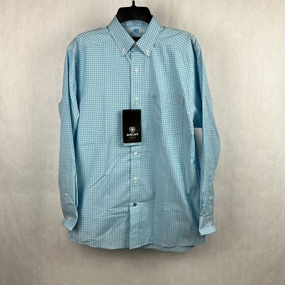 NWT Ariat Pro Series Shirt Button Front Men’s Size S Long Sleeve - Picture 1 of 6